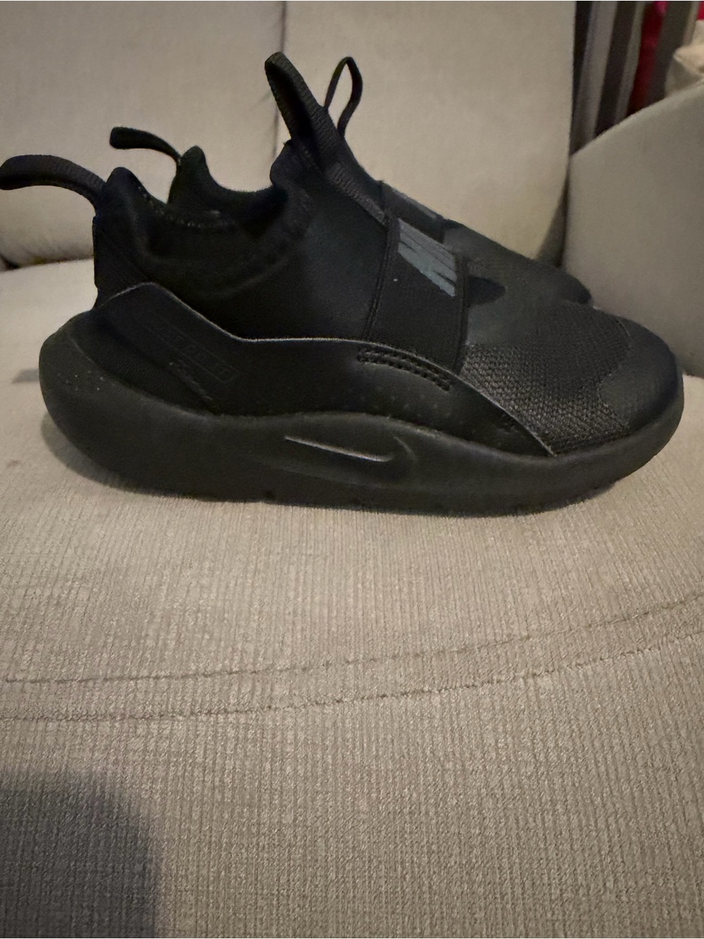 Nike Kids Black Slip-On Athletic Sneakers